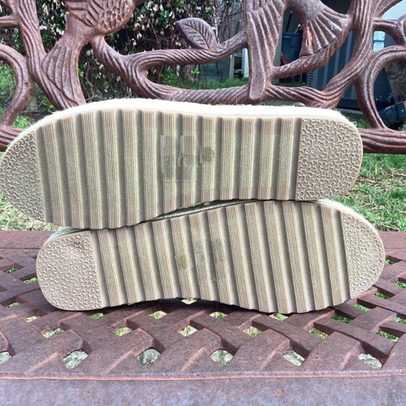 💋NWT BTQ Forever Platform Jute Vegan Suede Leopard Print Ankle Strap Sandal - Picture 8 of 10